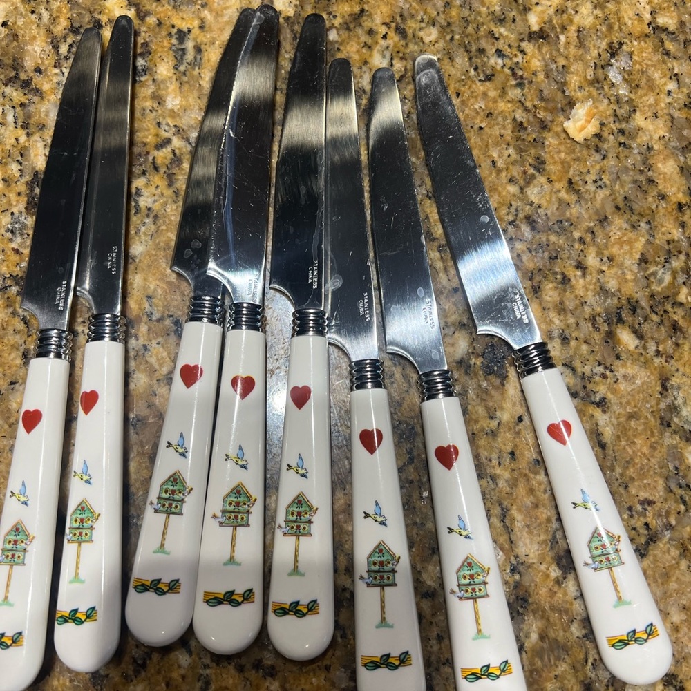 Birdhouse Thomson flatware set of 8 - Picture 3 of 4